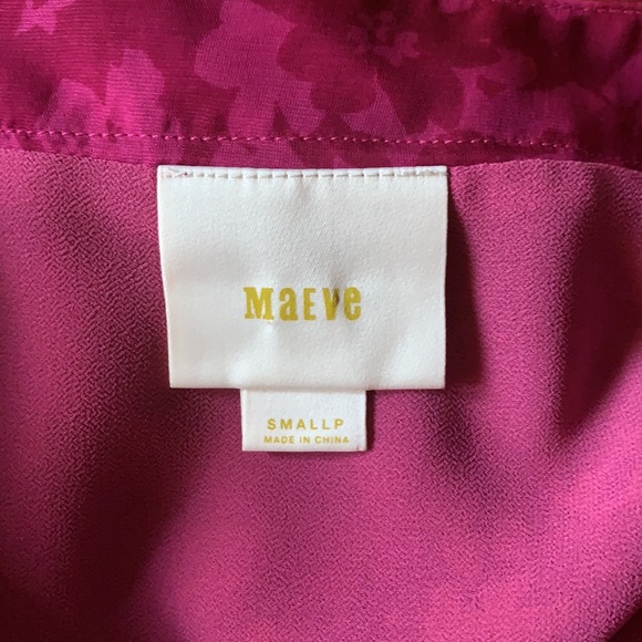 Maeve from Anthropologie Flutter Sleeve Velvet Top - Picture 3 of 5